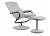 Grey Fabric Office Swivel Reclining Chair 2